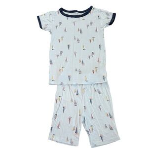 Nautical Kids Pajama Set with Sailboat Design